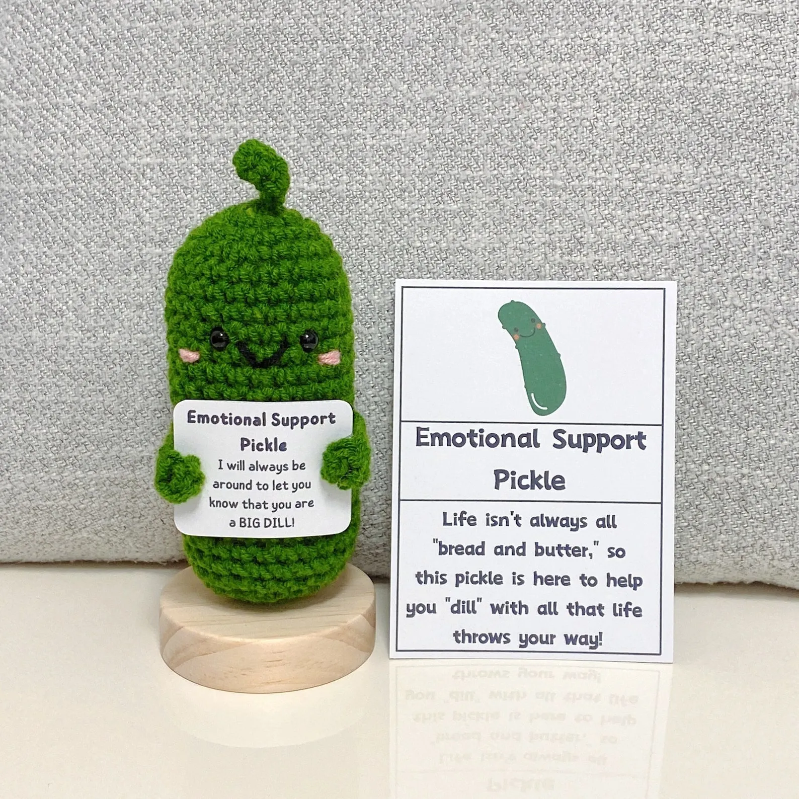 🥒HANDMADE EMOTIONAL SUPPORT PICKLED CUCUMBER GIFT