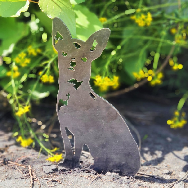 Rust Art - Steel Dog Silhouette