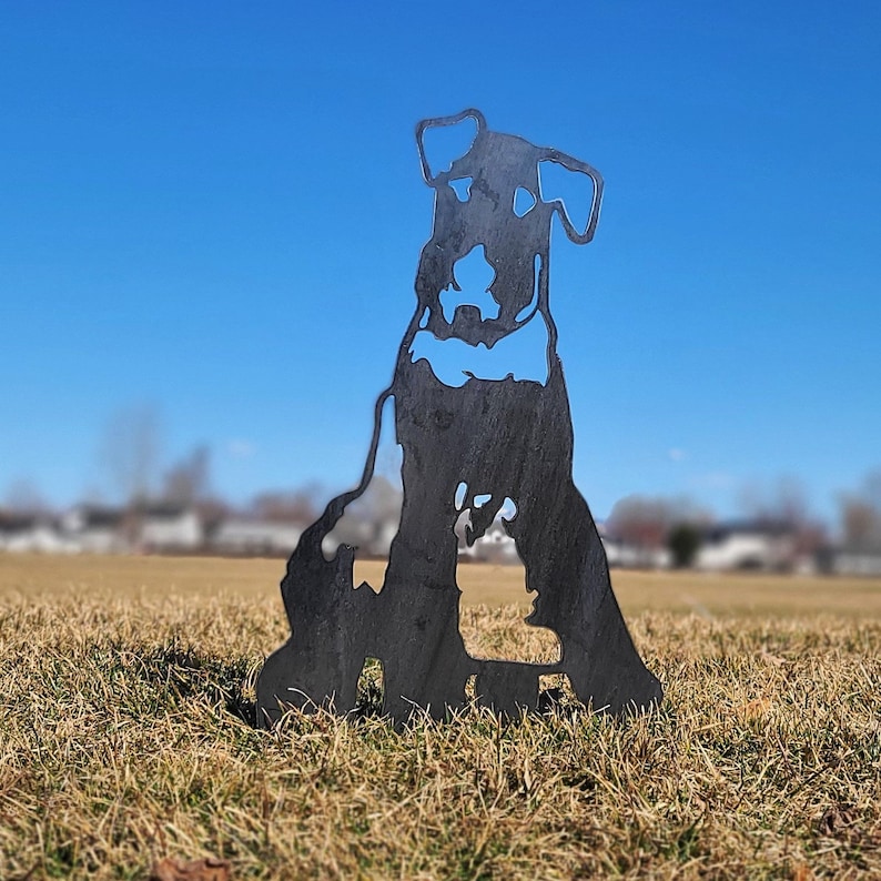 Rust Art - Steel Dog Silhouette