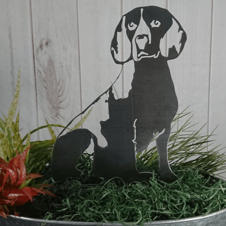 Rust Art - Steel Dog Silhouette