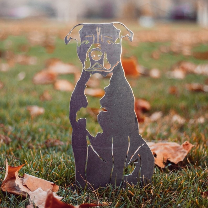 Rust Art - Steel Dog Silhouette