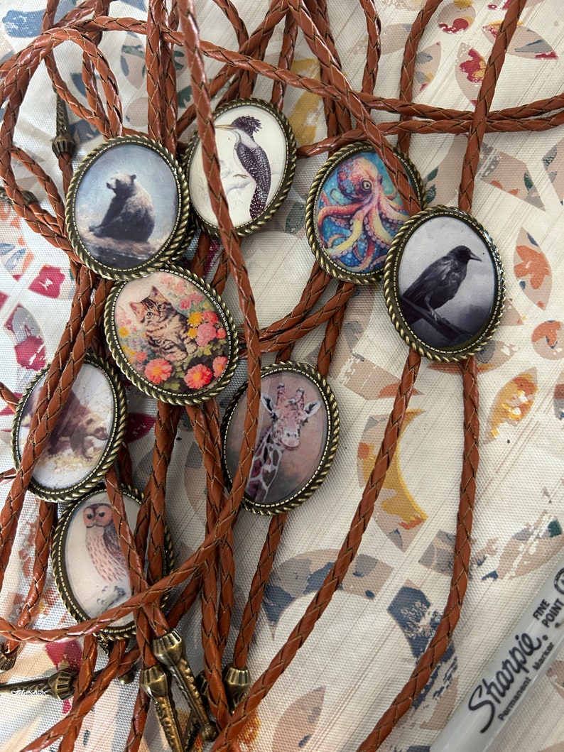 CUSTOM Bolo Tie - Add your picture or logo 