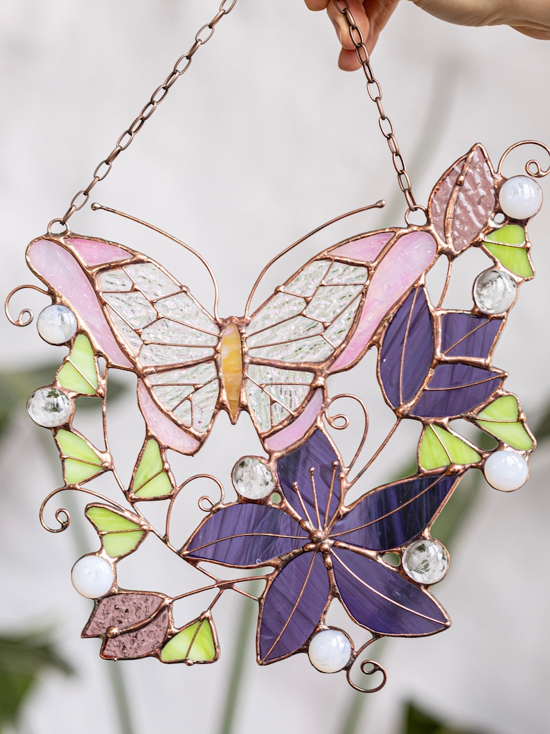 Suncatcher Monarch Butterfly Flowers