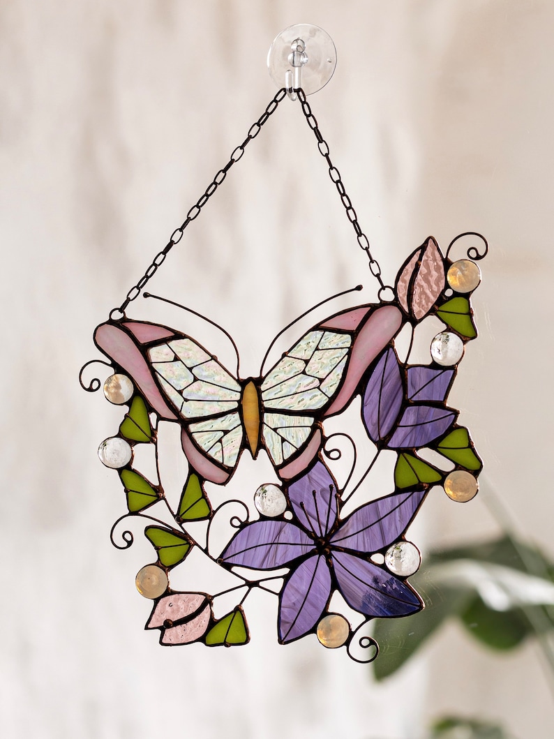 Suncatcher Monarch Butterfly Flowers