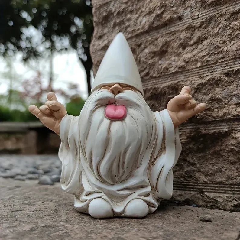 ROCKER GARDEN GNOME