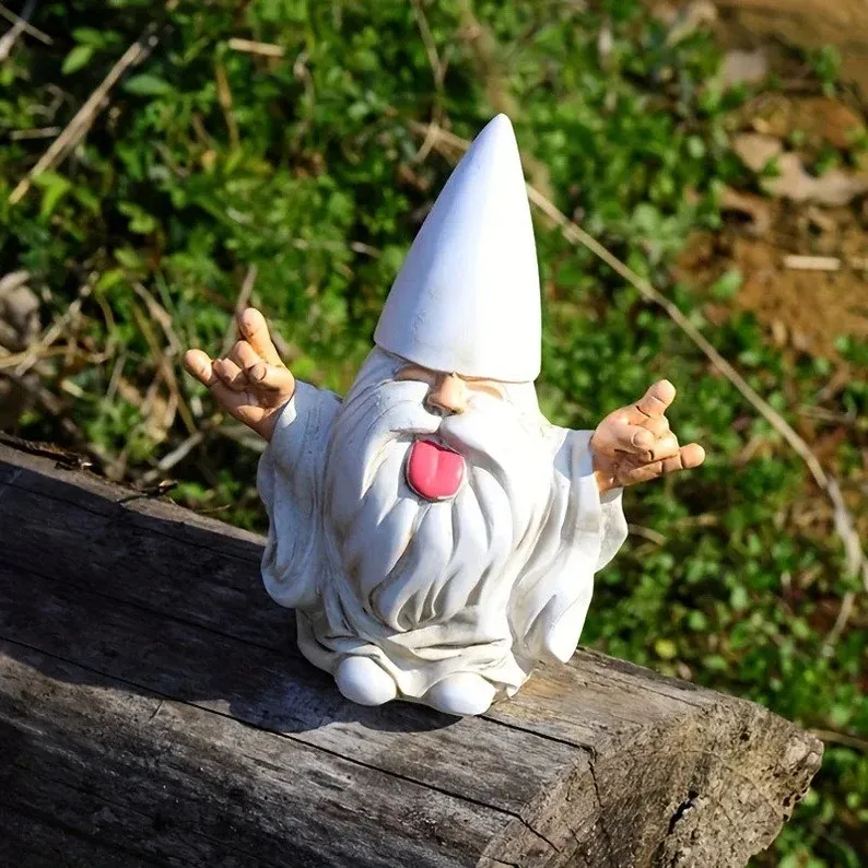 ROCKER GARDEN GNOME