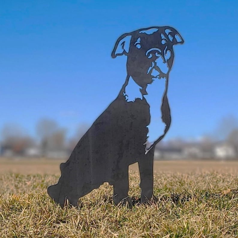 Rust Art - Steel Dog Silhouette