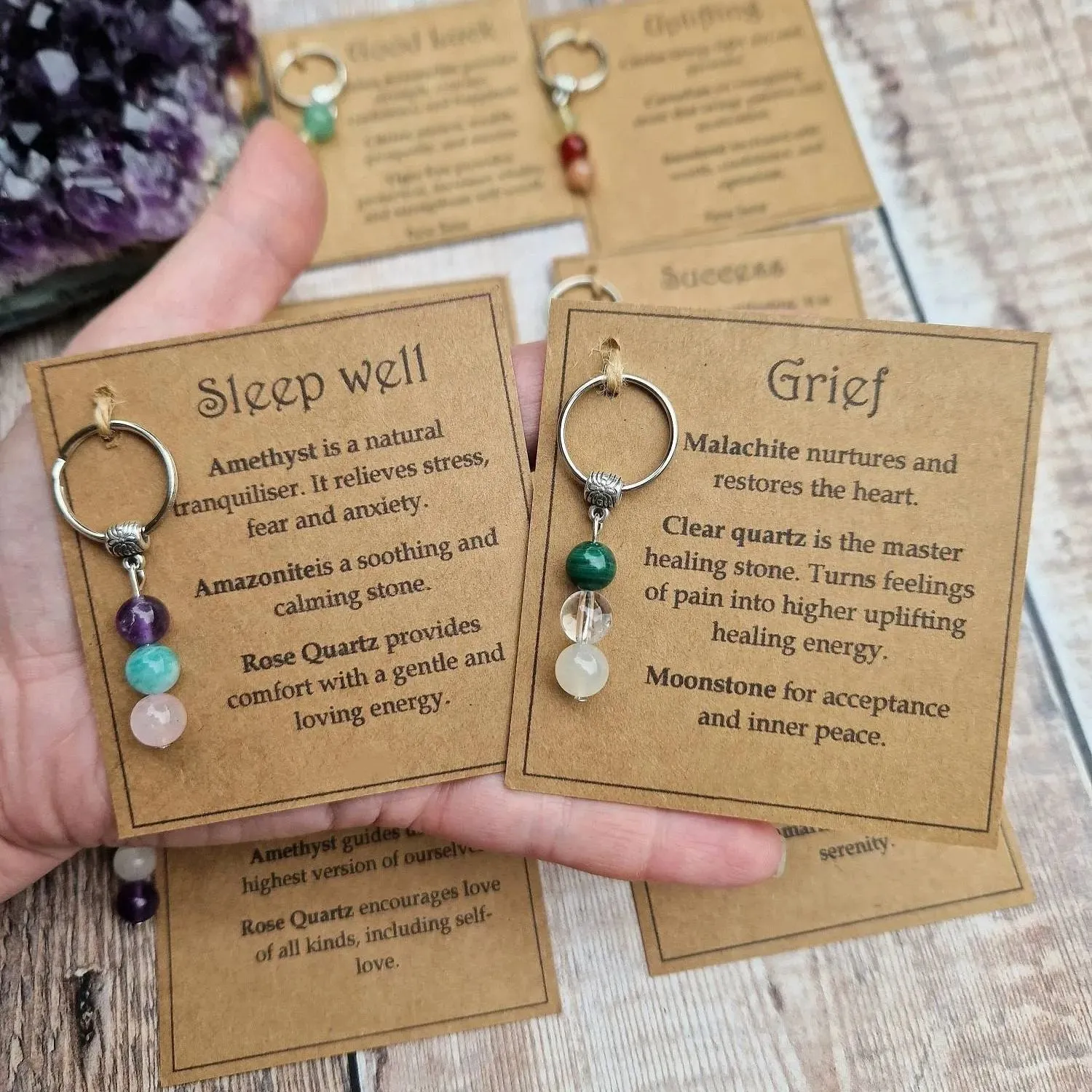 💖Healing Gemstone Keychain