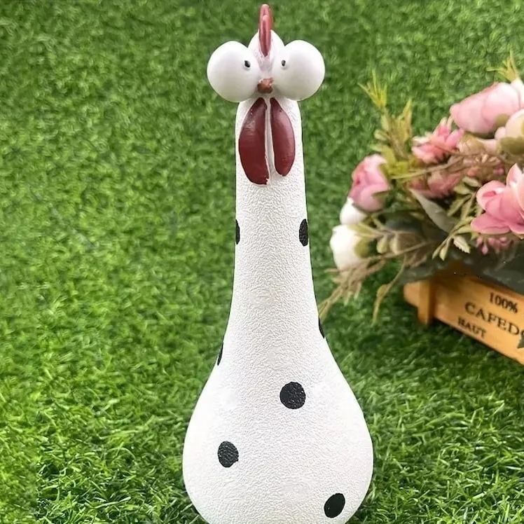 🔥🐓Silly Chicken Garden Statue🐓