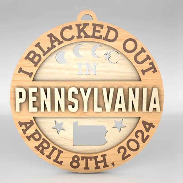 2024 Solar Eclipse Ornaments
