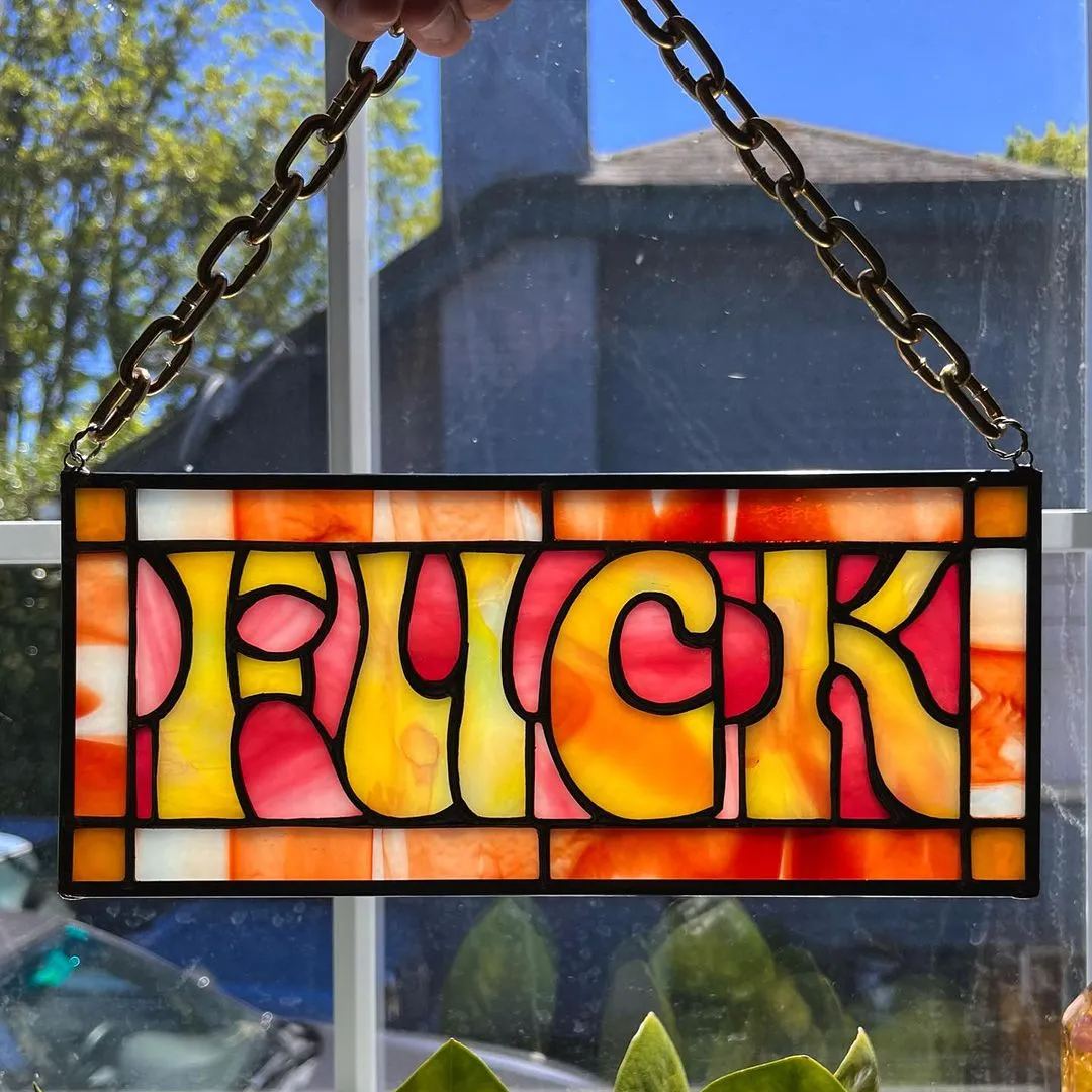 F*CK Suncatcher