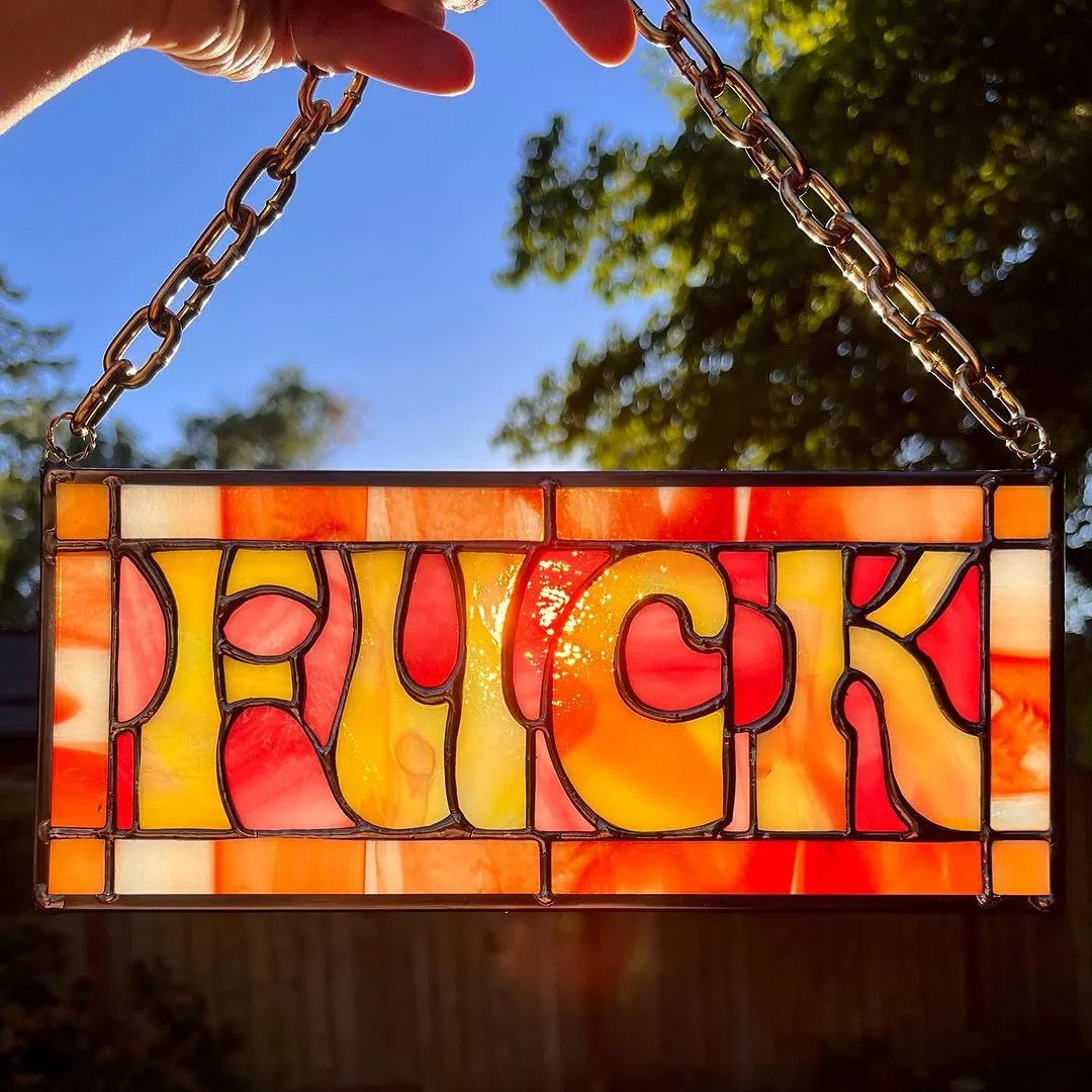 F*CK Suncatcher