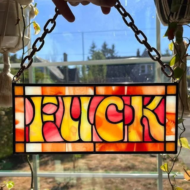 F*CK Suncatcher