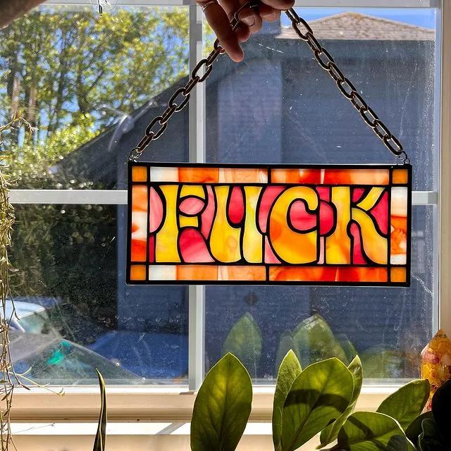 F*CK Suncatcher