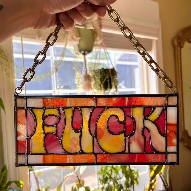 F*CK Suncatcher