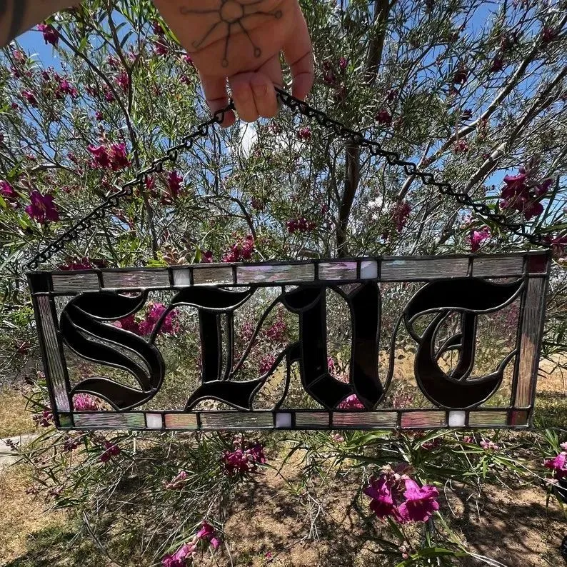 🤪B*tch Stained Glass Suncatcher