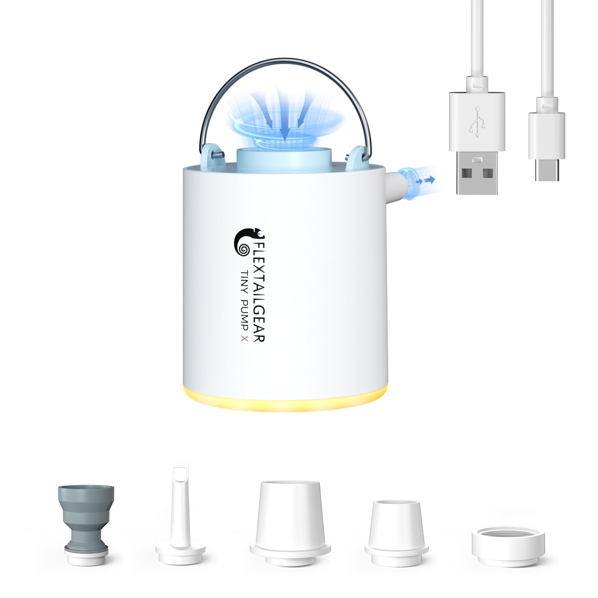 🔥Portable Air Pump+Camping Light