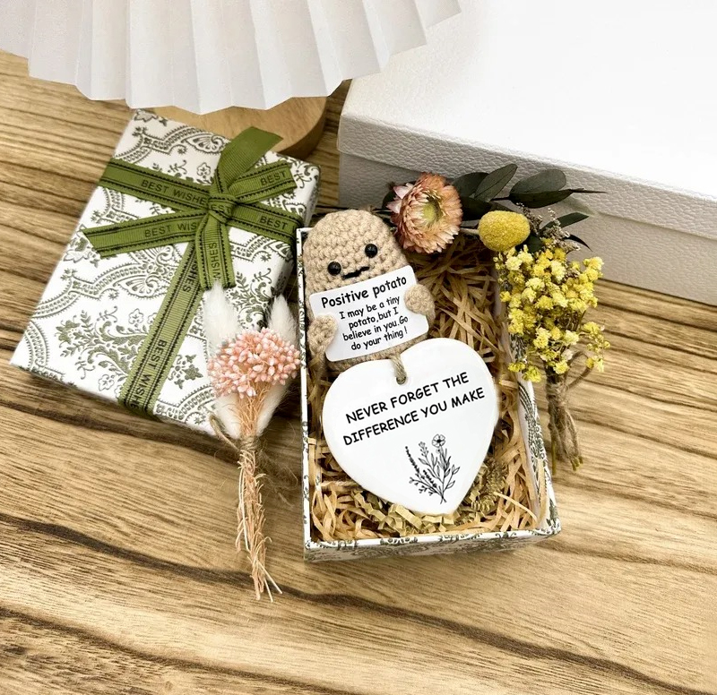 Funny Gift Knitted Positive Potato Gift Box🤣