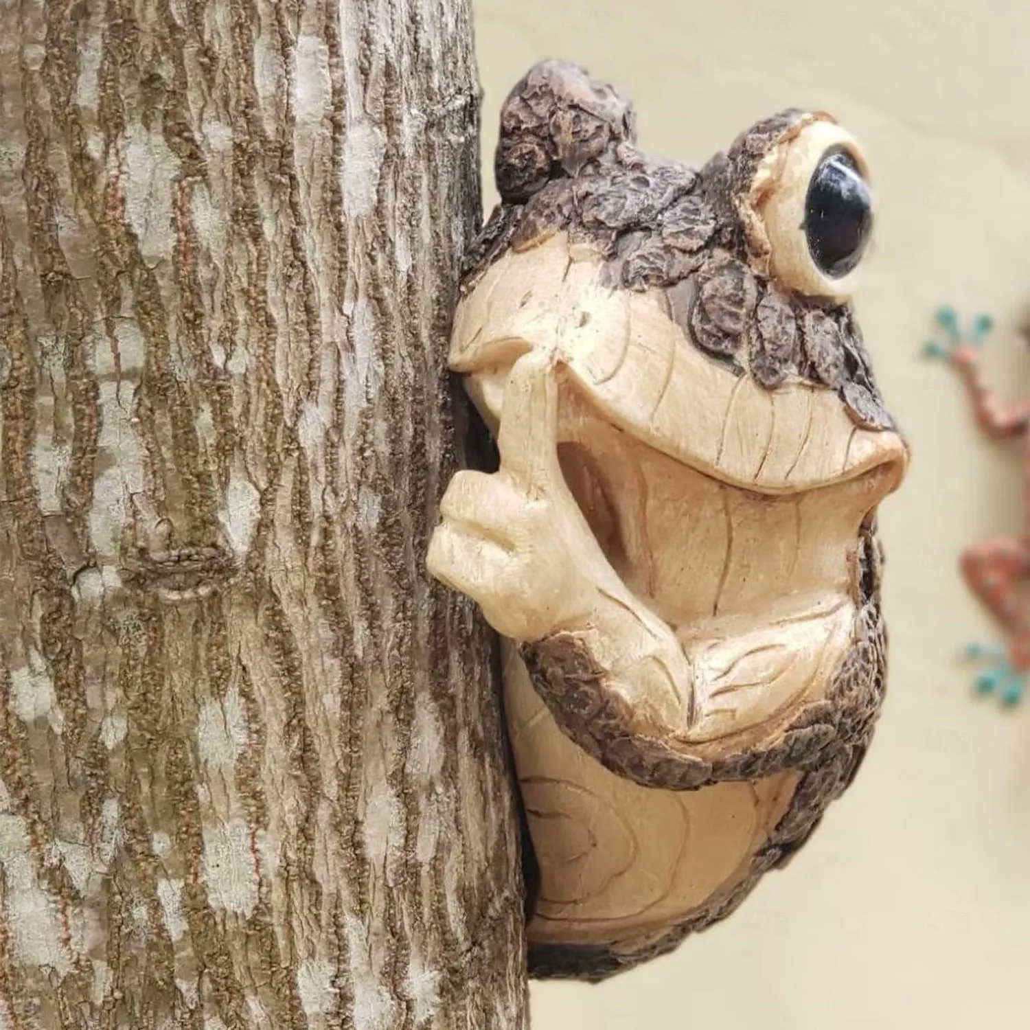 🔥LAST DAY BIG SALE--🐸Peeping Frog Yard Decoration