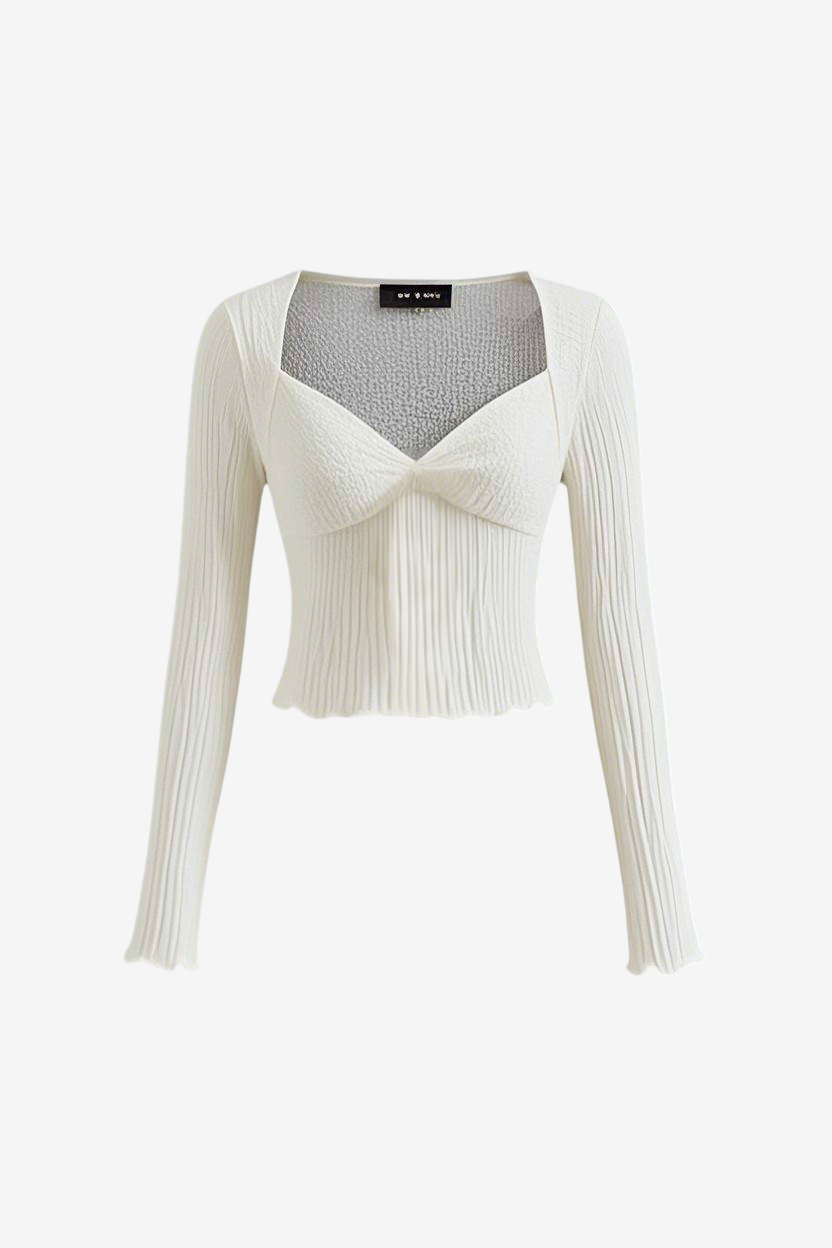 Wide Neck Long Sleeve Top-New Feature Demo2