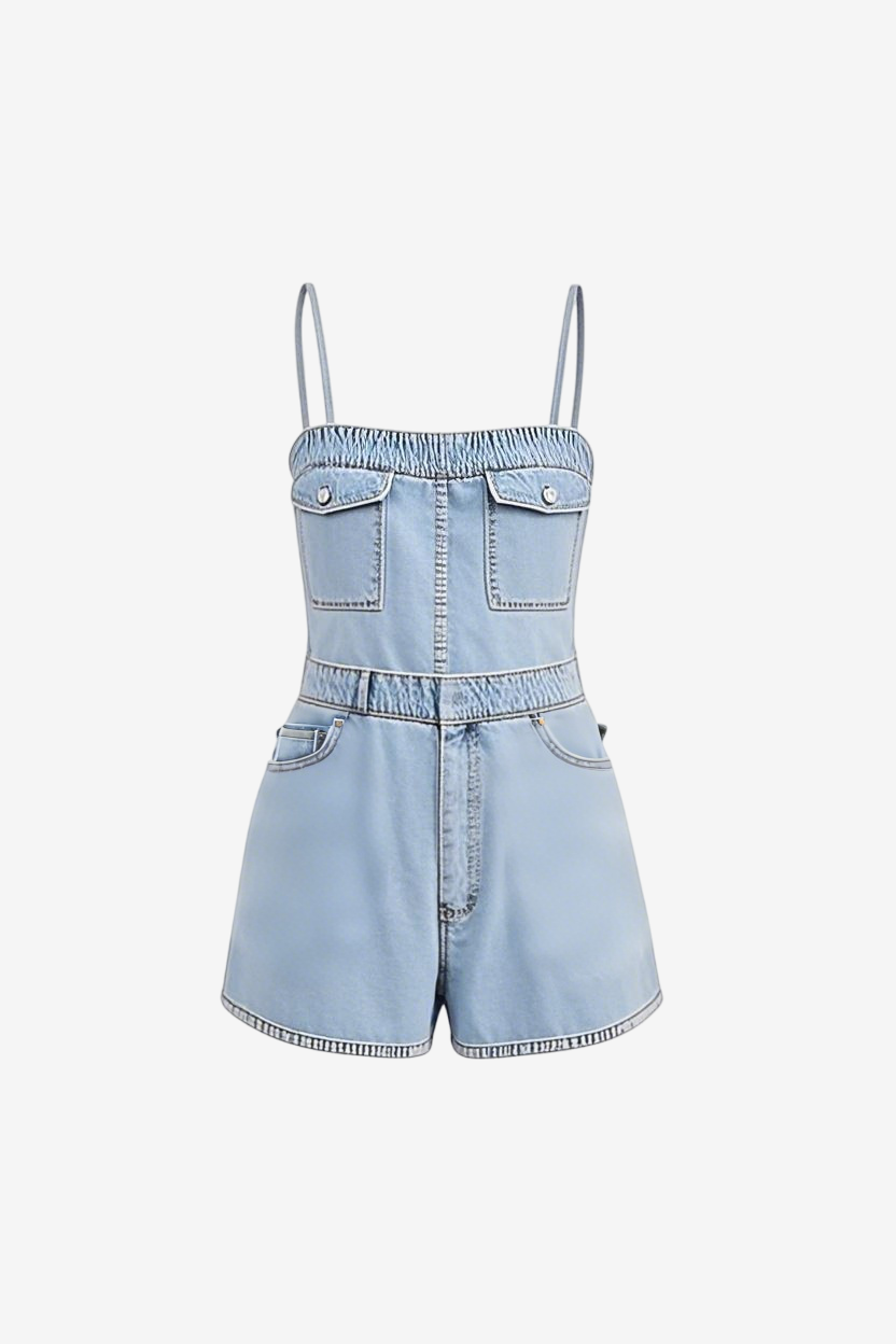 Denim Cami Bodysuit