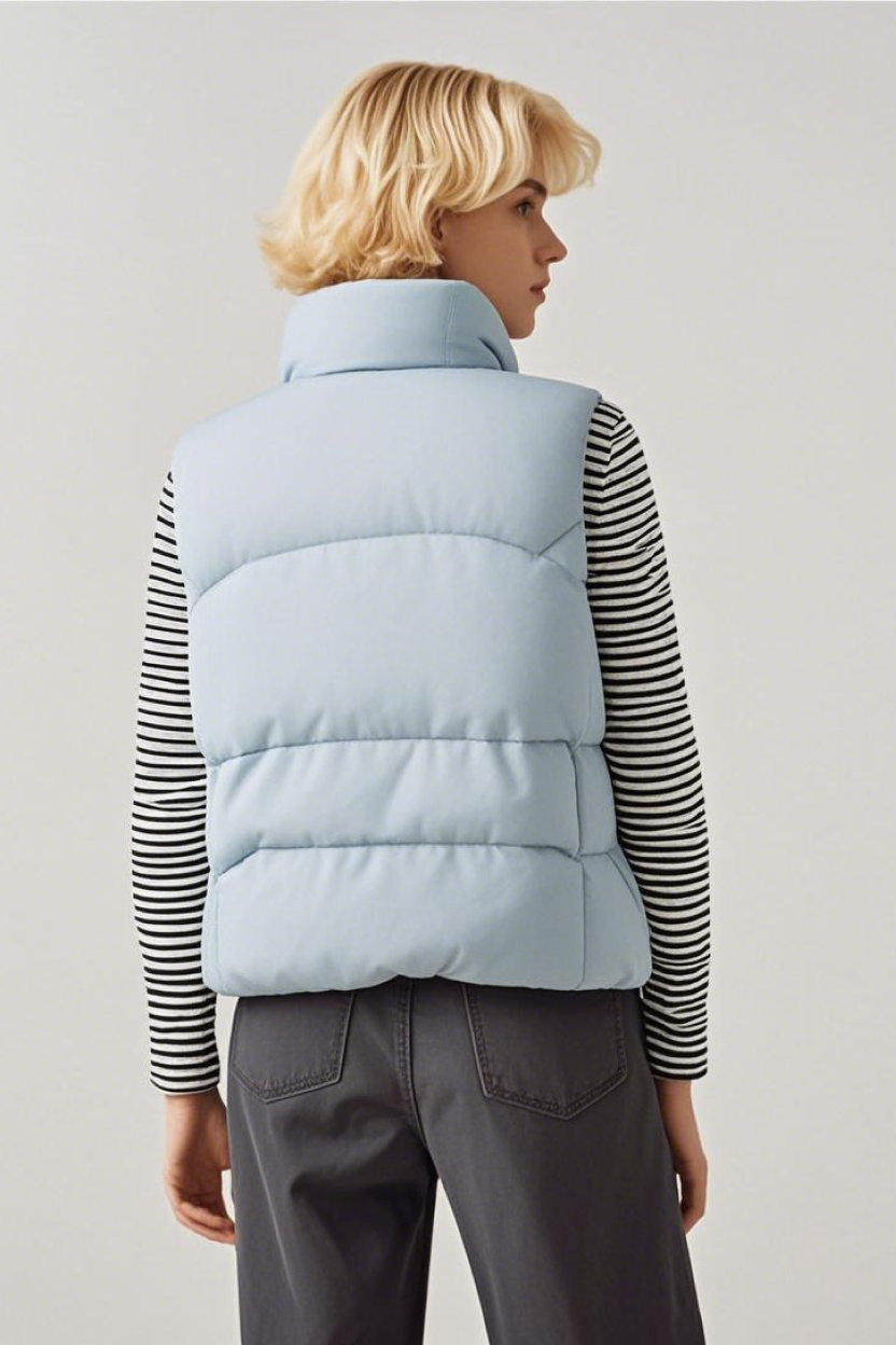 Classic Western Bubble Puffer Vest-New Feature Demo2