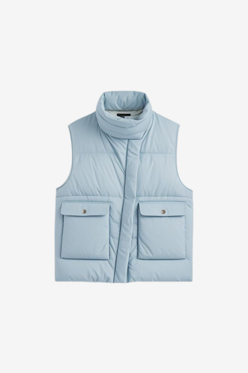 Classic Western Bubble Puffer Vest-New Feature Demo2