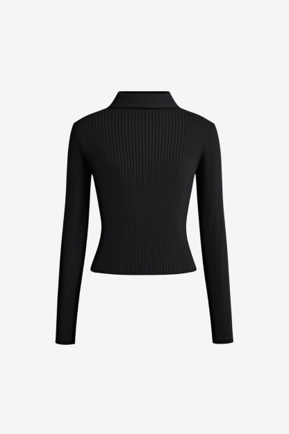 Fitted Collared Long Sleeve Shirt