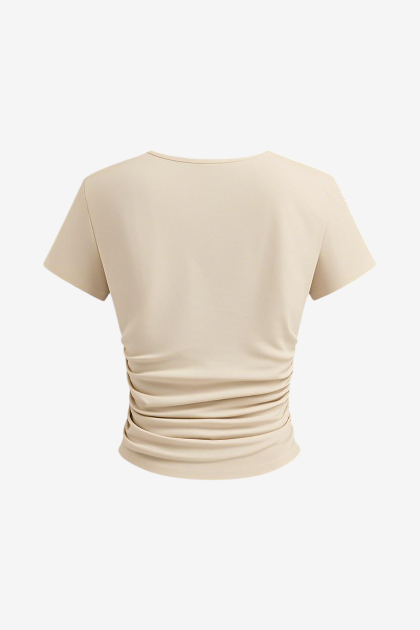 Deep V-Neck Baby Tee