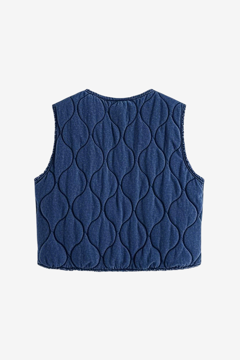 Oversized Western Bubble Puffer Vest