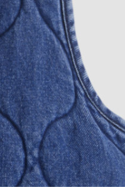 Oversized Western Bubble Puffer Vest