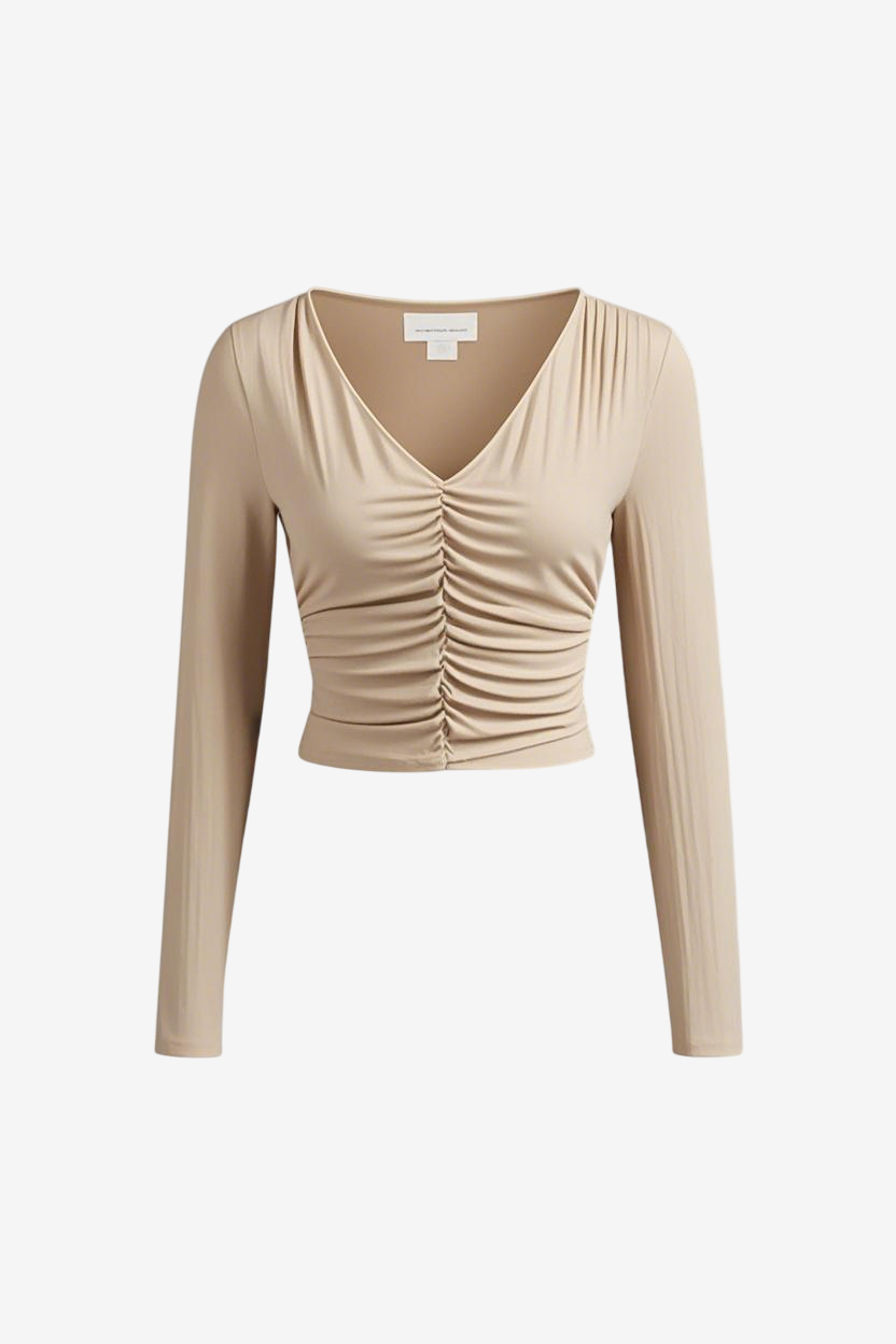 Ruffled Long Sleeve Top-New Feature Demo2