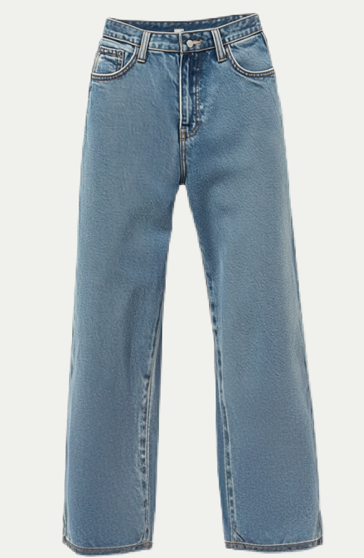 RebelStitch Distressed Straight Leg Jeans