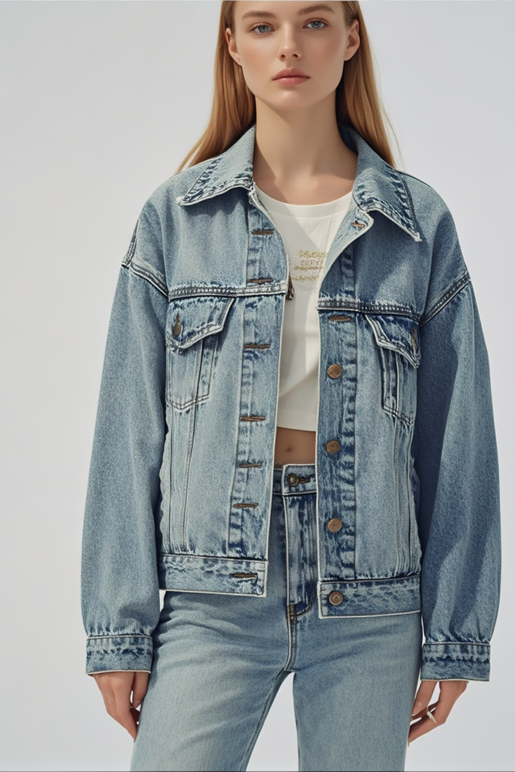 90s Stitch Trucker Jacket-New Feature Demo2