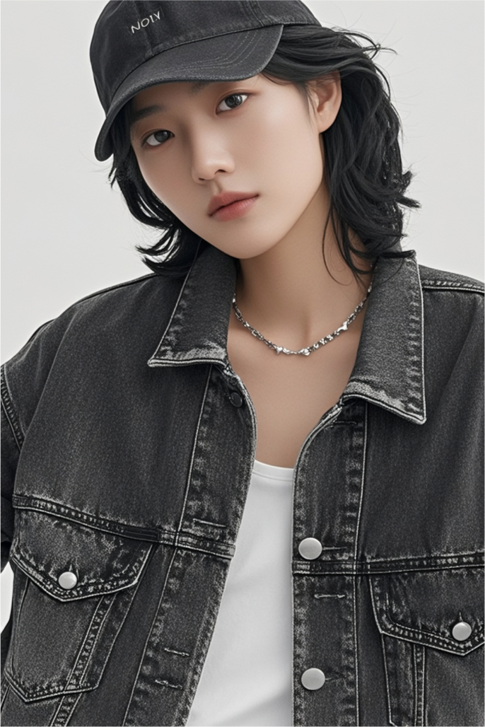 Light Wash 90s Trucker Jacket