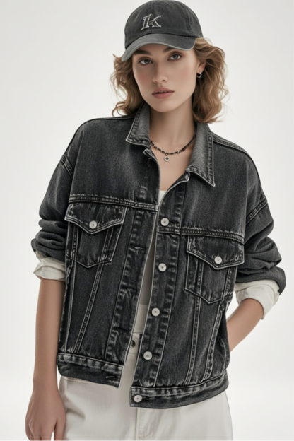 Light Wash 90s Trucker Jacket