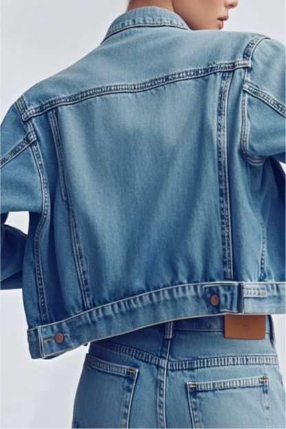 Nellie Denim Biker Jacket