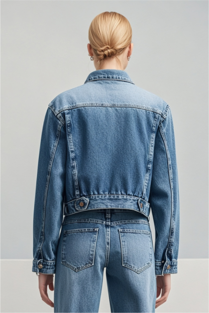 Nellie Denim Biker Jacket
