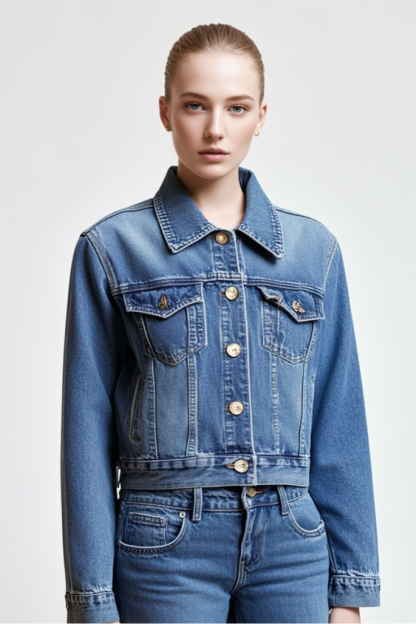Nellie Denim Biker Jacket