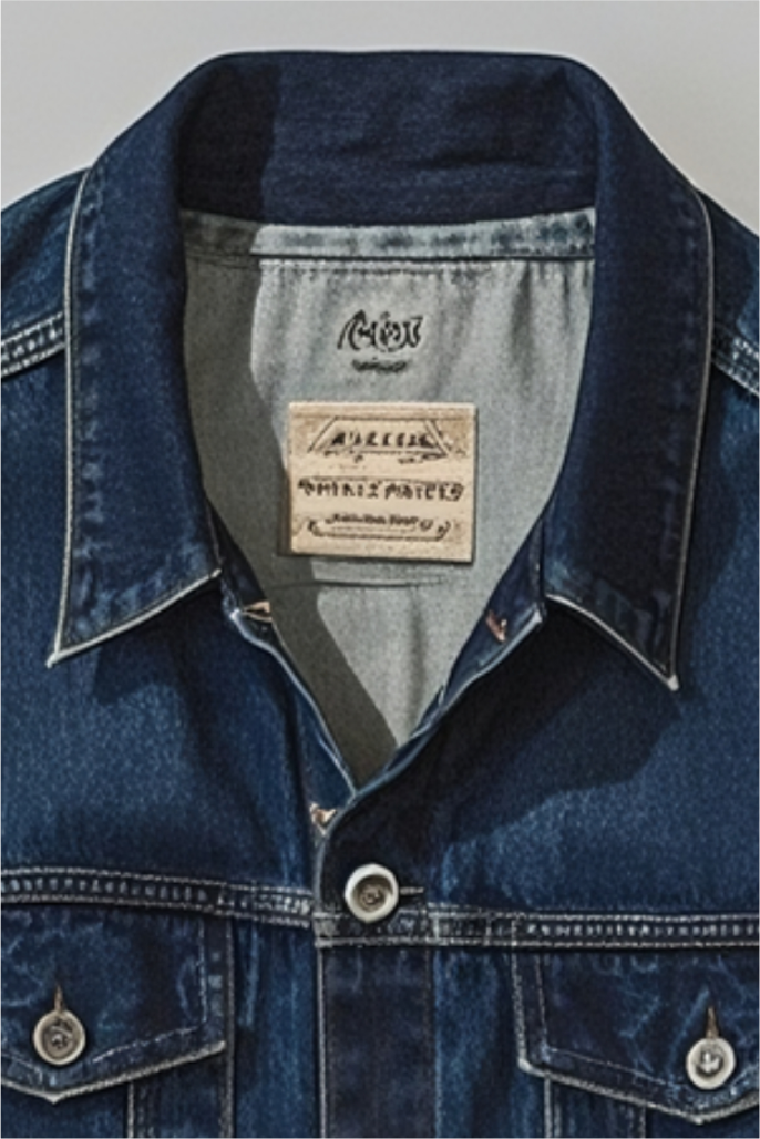 Women Shrunken '90s Linen Blend Lightweight Trucker Jacket