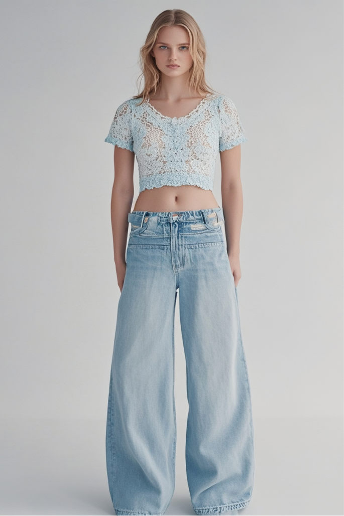 94 Baggy Wide Leg Women Jeans