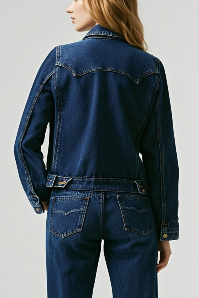 Fasion 90s Stitch Trucker Jacket