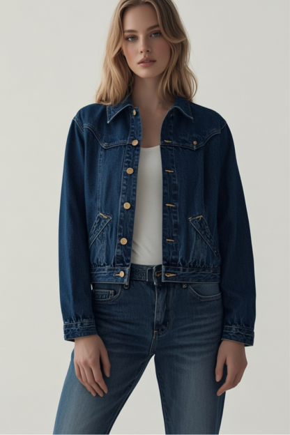 Fasion 90s Stitch Trucker Jacket