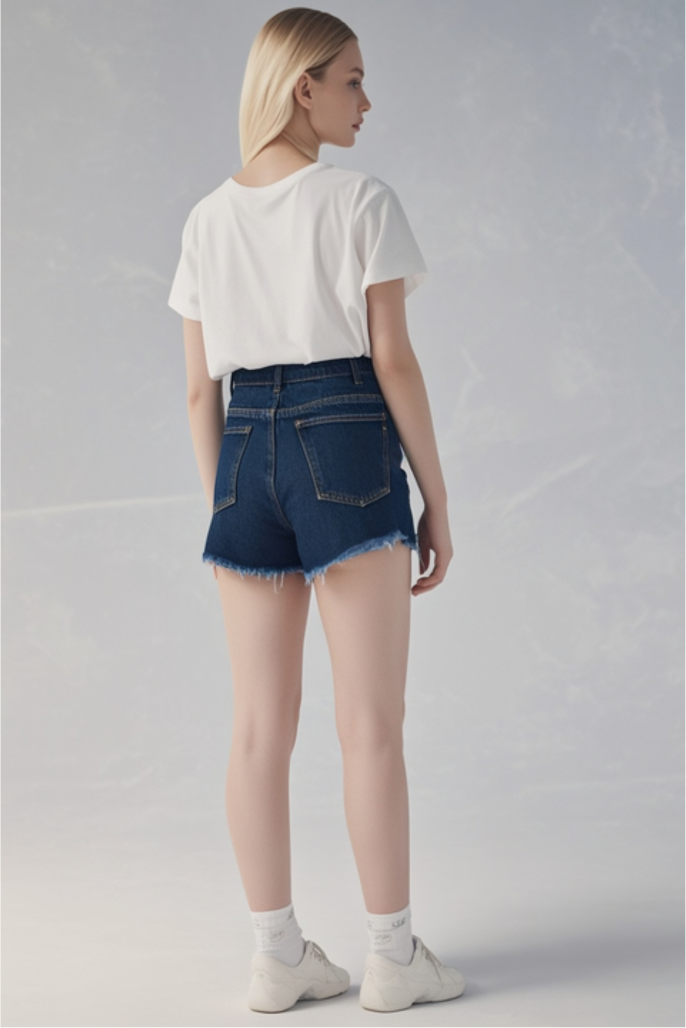 High Waisted Mom Women's Shorts