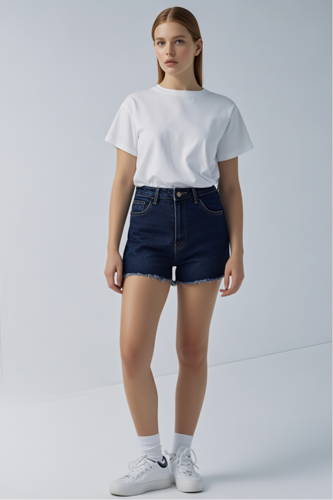 High Waisted Mom Women's Shorts