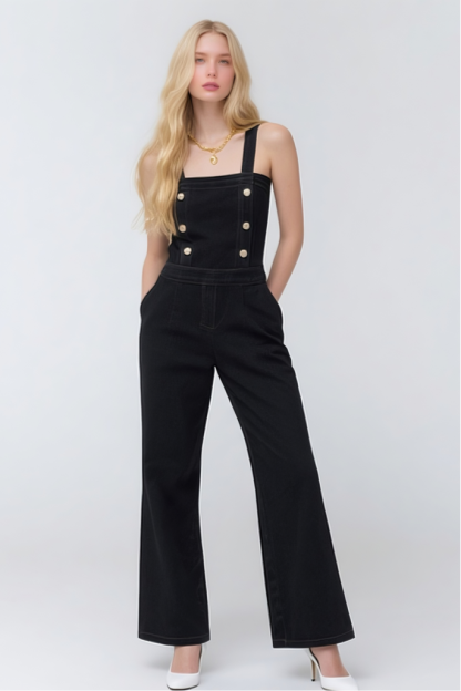 Backless Denim Bodysuit