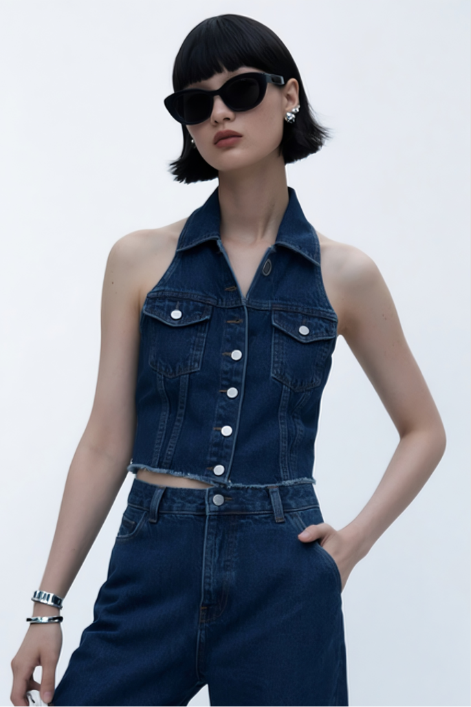 Backless Braided Vest