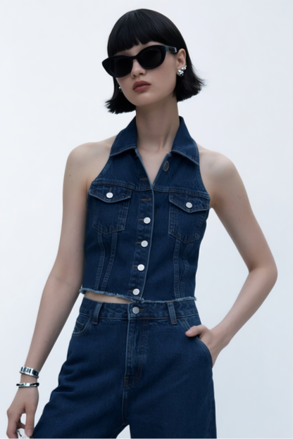 Backless Braided Vest