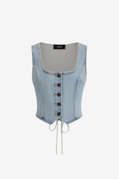 Square Neck Braided Vest-New Feature Demo2