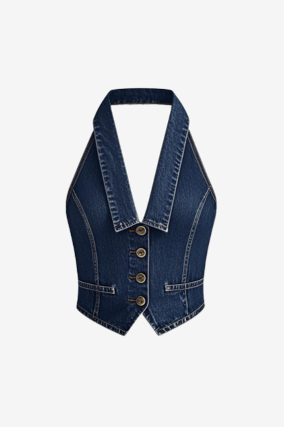 Backless Braided Vest